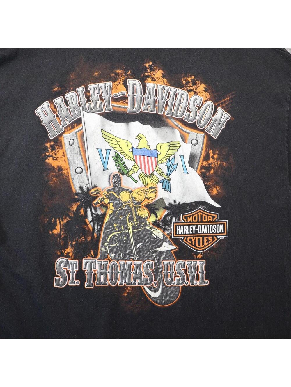 Harley-Davidson St. Thomas XL Shirt Virgin Islands Vtg Biker